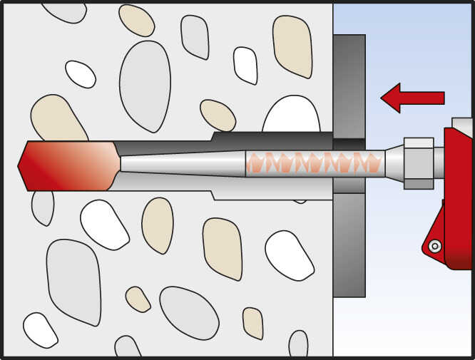 Fischer highbond dynamisch anker FHB-A montage - Dhz-proshop