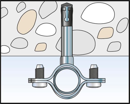 Fischer metalen afstand zadel montage - Dhz-proshop, vind jouw Fischer bevestiging!