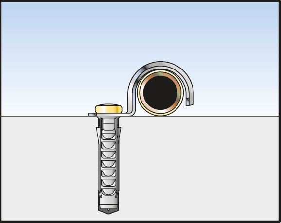 Fischer metalen zadel voor montage van leidingen - Dhz-proshop, elke bevestiging voor vakman en doe het zelver