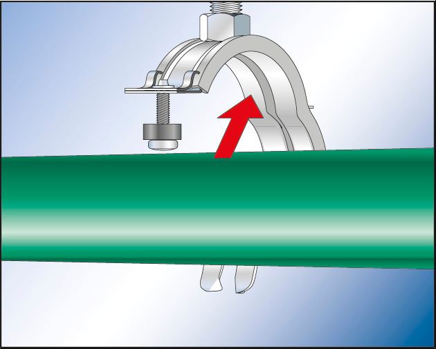 Fischer kunststof pijpbeugel FKS Plus montage - Dhz-proshop, alles voor de installatie van ventilatie, verwarming en HVAC in het algemeen
