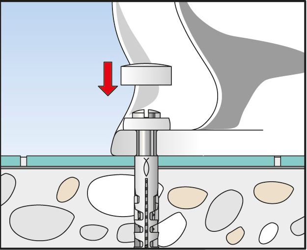 fischer Bevestigingsset WC S 8 RD 80 K montage - Dhz-proshop, ook alles voor je sanitair te monteren