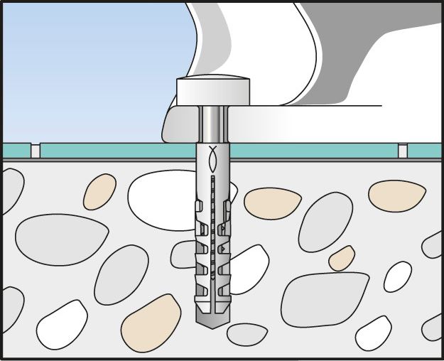 fischer Bevestigingsset WC S 8 RD 80 K montage - Dhz-proshop, ook alles voor je sanitair te monteren