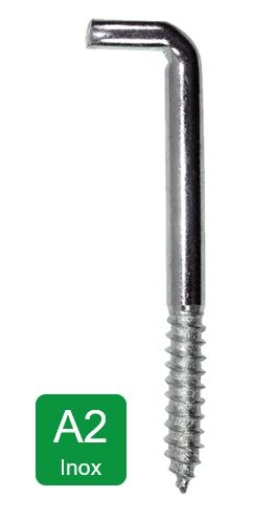 Afbeeldingen van Schroefduim standaard 4x60 inox A2