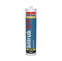 Afbeeldingen van Soudal Silirub 2S (sanitair) alu-wit Ral 9006, koker 300ml - 104205