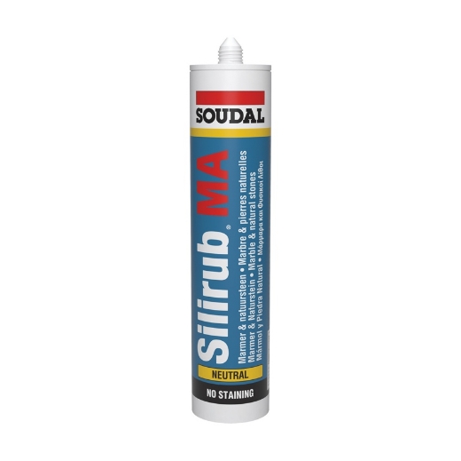 Afbeeldingen van Soudal Silirub MA (natuursteen) zwart, koker 300ml - 106252