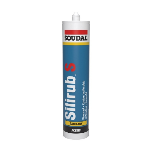Soudal Silirub S (sanitair) wit, koker 300ml - 101448