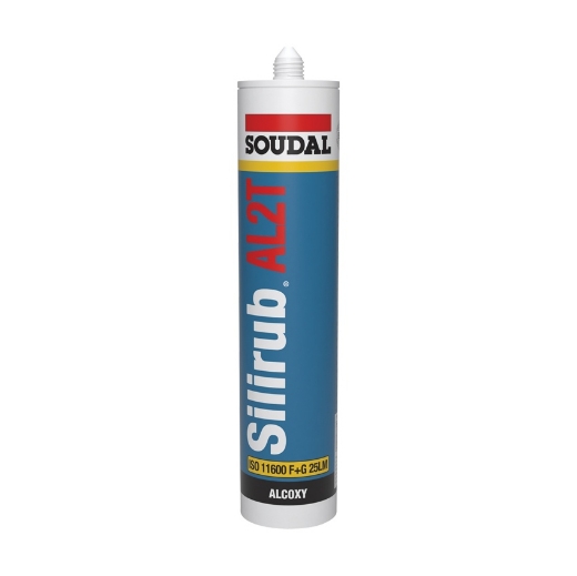 Afbeeldingen van Soudal Silirub AL2T transparant, koker 300ml - 120647