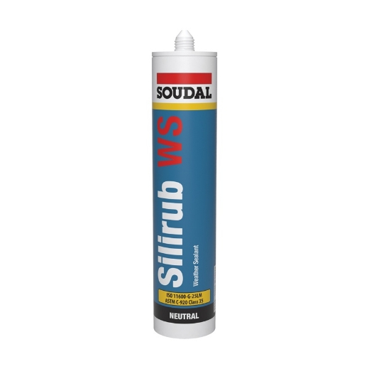 Afbeeldingen van Soudal Silirub WS zwart, koker 300ml - 119652