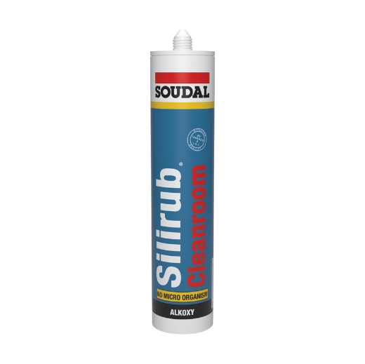 Afbeeldingen van Soudal Silirub cleanroom wit, koker 310ml - 112346