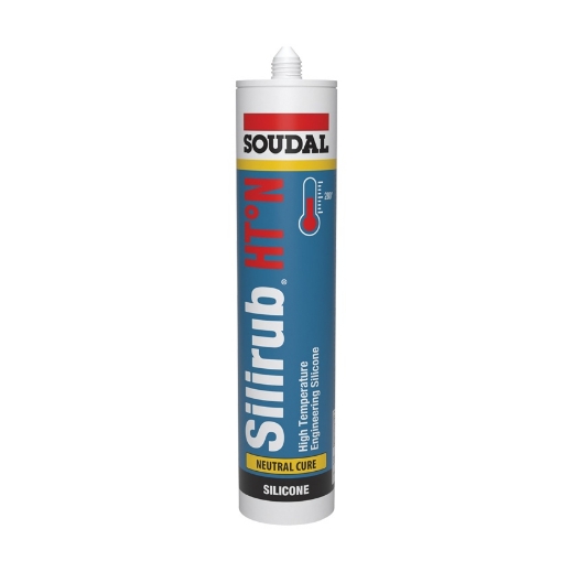 Afbeeldingen van Soudal Silirub HT°-N, koker 300ml - 108266