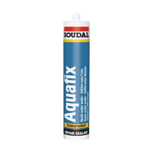 Afbeeldingen van Soudal Aquafix transparant, koker 310ml - 104072