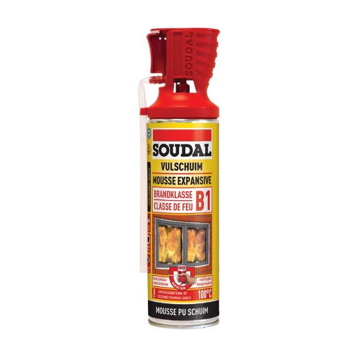 Afbeeldingen van Soudal Brandklasse B1 PU Schuim, bus 500ml - 120561