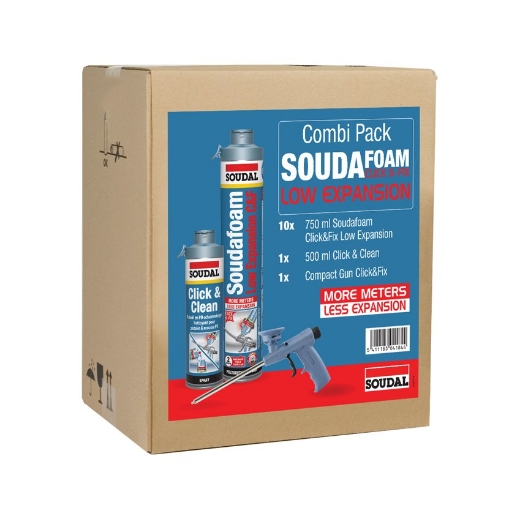 Afbeeldingen van Soudal Combibox click & fix low expansion - 110726