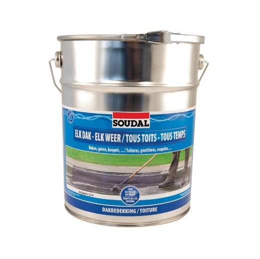 Afbeeldingen van Soudal Elk Dak - Elk Weer zwart, blik 10L - 101477