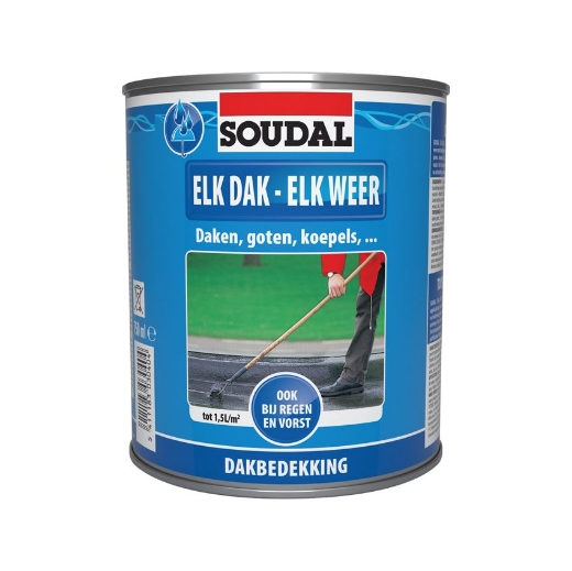 Afbeeldingen van Soudal Elk Dak - Elk Weer zwart, blik 750ml - 101523