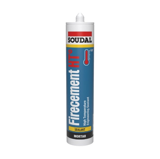 Afbeeldingen van Soudal Firecement HT (voegkit) zwart, koker 310ml - 108264