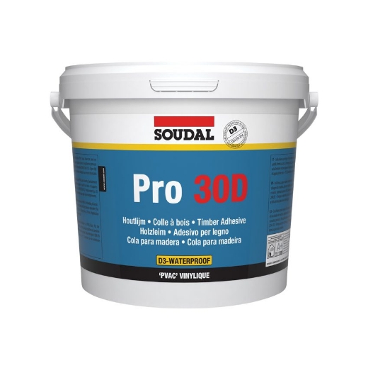 Afbeeldingen van Soudal Houtlijm (watervast) Pro30D, bus 5kg. - 108900