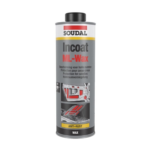 Afbeeldingen van Soudal Incoat ML Wax transparant, gun 1L - 106713