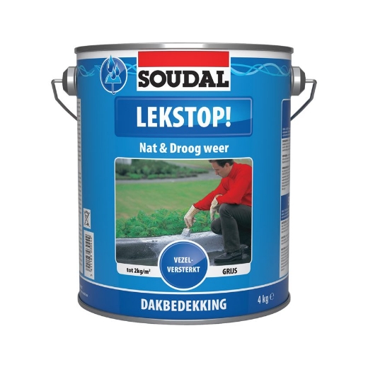 Afbeeldingen van Soudal Lekstop grijs, blik 4kg - 101513