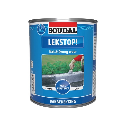 Afbeeldingen van Soudal Lekstop grijs, blik 750gr - 101507
