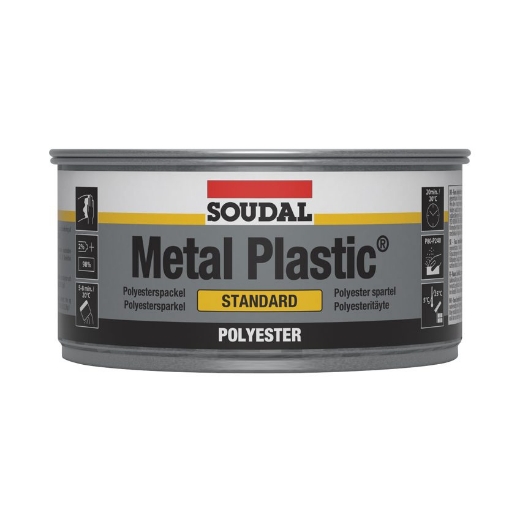 Soudal Metal Plastic standard met tube verharder, pot 1kg - 103420