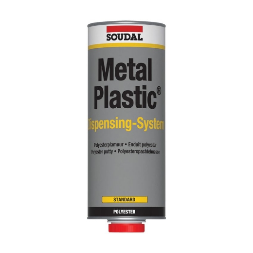 Soudal Metal Plastic Standard voor dispenser met tube verharder, pot 3kg - 105348