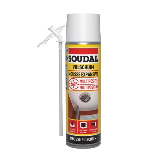 Afbeeldingen van Soudal Multi position 360° PU schuim, bus 500ml - 101344
