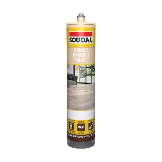 Afbeeldingen van Soudal Parketkit beuk, koker 290ml - 124846