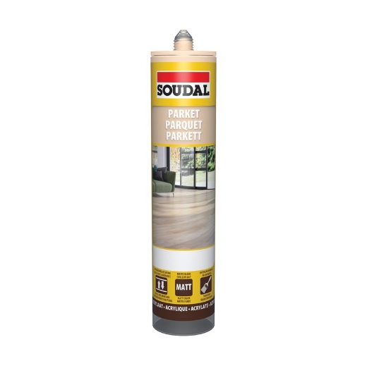 Afbeeldingen van Soudal Parketkit midden eik, koker 290ml - 124840