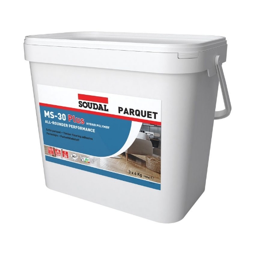 Afbeeldingen van Soudal Parketlijm MS-30Plus, emmer 3x6kg - 124167