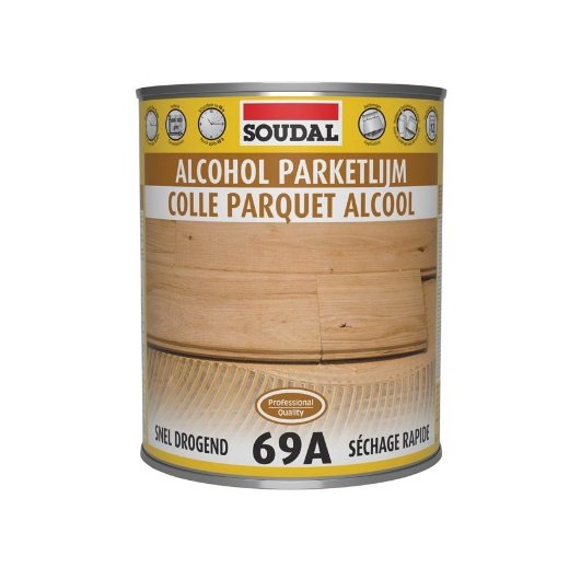 Afbeeldingen van Soudal Parketlijm op alcoholbasis 69A, blik 5kg. - 100066