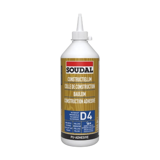 Afbeeldingen van Soudal PU houtlijm (watervast) 66A, bus 750ml - 100059