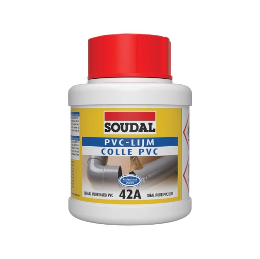Afbeeldingen van Soudal PVC lijm 42A, pot 250ml - 100031