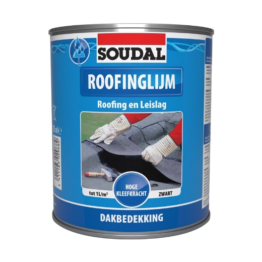 Afbeeldingen van Soudal Roofinglijm zwart, blik 750ml - 101515