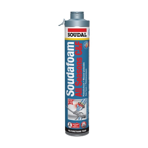 Afbeeldingen van Soudal Soudafoam all seasons, bus click&fix 750ml - 117789