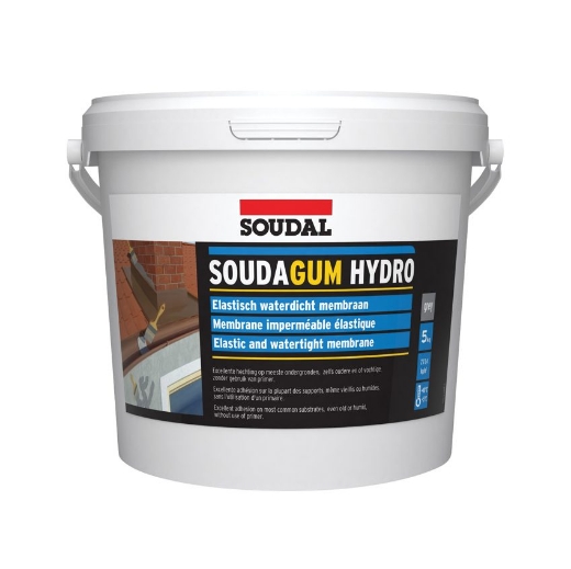 Afbeeldingen van Soudal Soudagum hydro - elastisch waterdicht membraam , emmer 5kg - 131634