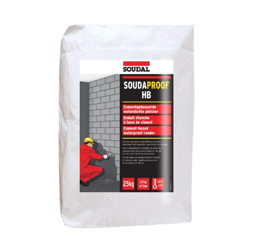 Afbeeldingen van Soudal Soudaproof HB, zak 25kg. - 126818