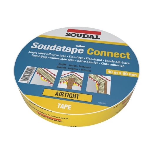 Afbeeldingen van Soudal Soudatape Connect geel, rol 60mm x 40m - 125013
