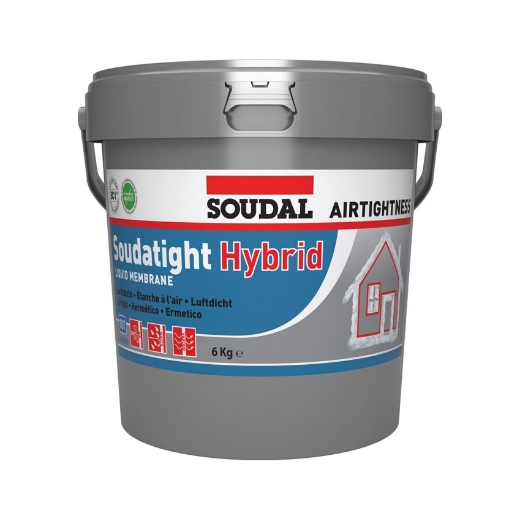Afbeeldingen van Soudal Soudatight hybrid grijs, emmer 6kg - 145786