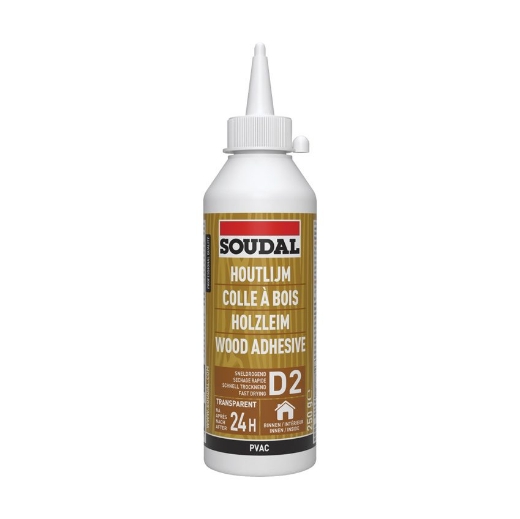 Afbeeldingen van Soudal Supersnelle houtlijm 64A, bus 250ml - 100055