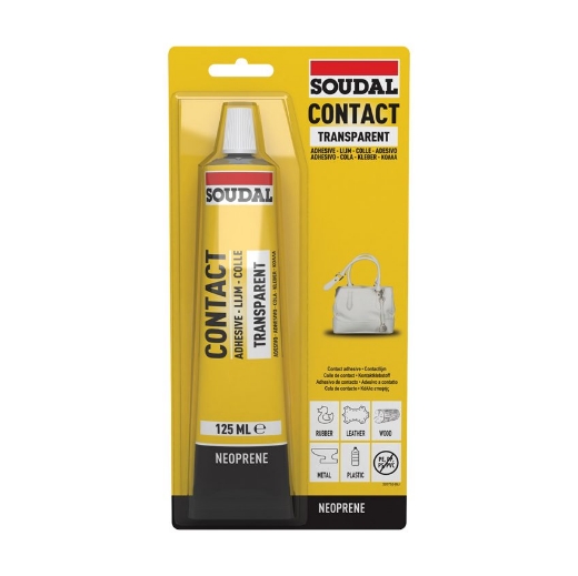 Afbeeldingen van Soudal transparante contactlijm 47A, tube 125ml - 111567
