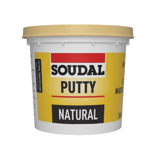 Afbeeldingen van Soudal Universele stopverf naturel, pot 1kg. - 106751