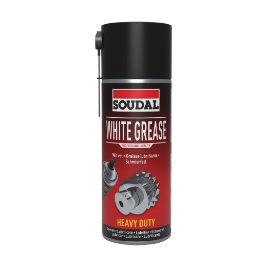 Afbeeldingen van Soudal White grease (wit smeervet), spuitbus 400ml - 119706