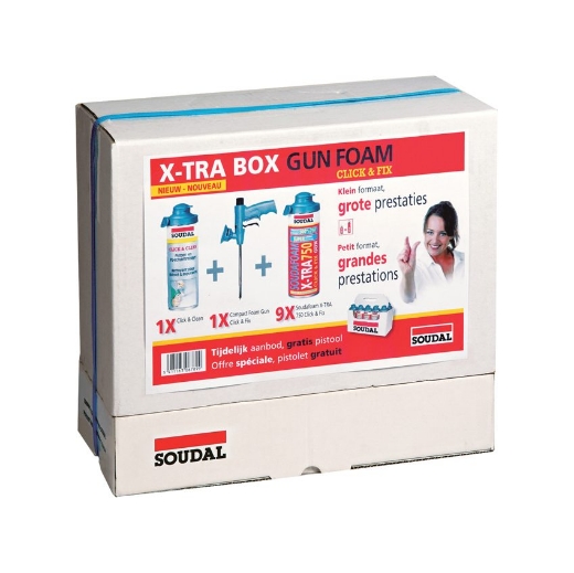 Afbeeldingen van Soudal X-tra Box Click&Fix low expansion 750ml - 115000