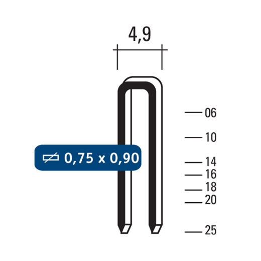 Afbeeldingen van Hewitool nieten 4018 staal galva (5000st) - FO40001805