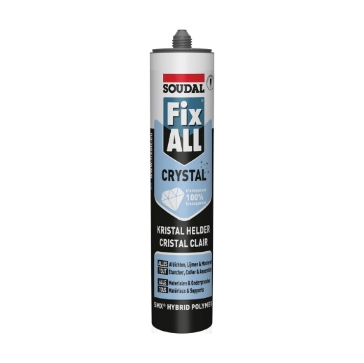 Soudal Fix All Crystal glashelder, koker 290ml - 110980