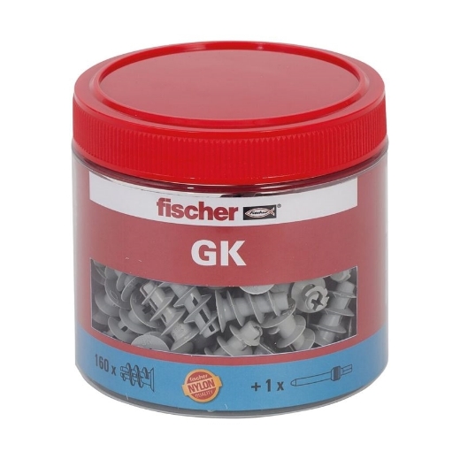 Afbeeldingen van Fischer gipsplaatplug GK, in ronde pot van 160 stuks - 531028