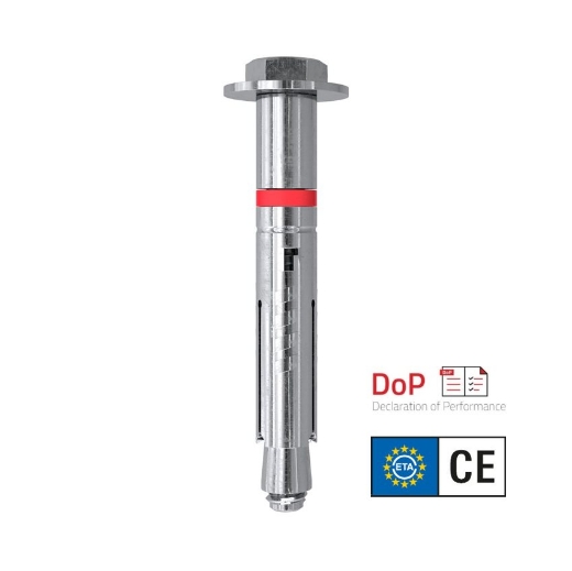 Afbeeldingen van Fischer hulsanker TA M8 T/25 S (12x84), met zeskantbout SW10 - 90268