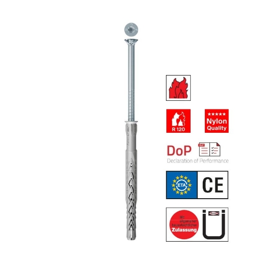 Afbeeldingen van Fischer constructieplug SXRL 10x160mm verzinkt, Torx TX40 - 522703