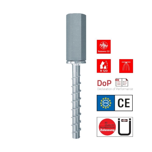 Afbeeldingen van Fischer betonschroef FBS 6x55 M8/M10 I, met binnendraad SW13 - 546401